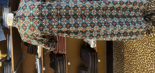 Entro - Women's Geo abstract midi dress