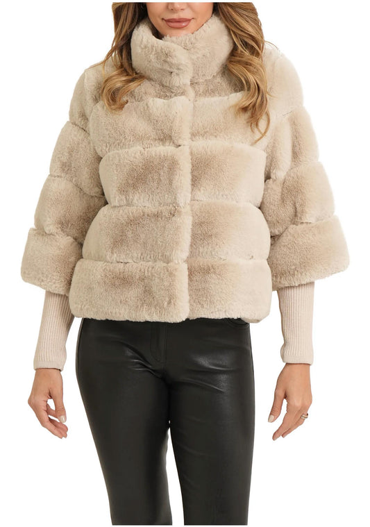 Love Token - Sami Long Sleeve Faux Fur Jacket