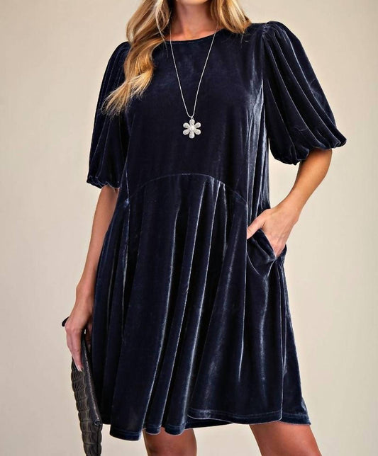 Easel - Velvet Mini Dress