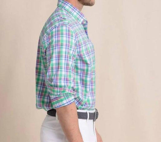 Southern Tide - Gaspee Plaid Intercoastal Long Sleeve Sport Shirt