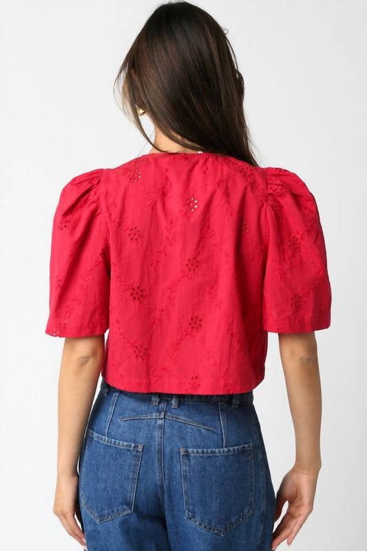 Olivaceous - Ciera Tie Front Top