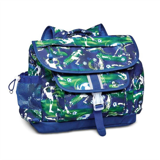 Bixbee - Kid's Soccer Star Print Backpack - accessories - bags - blue