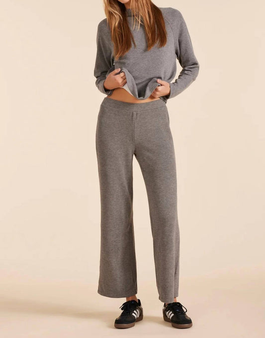 Bobi - WIDE LEG PANTS - clothing - grey - pants