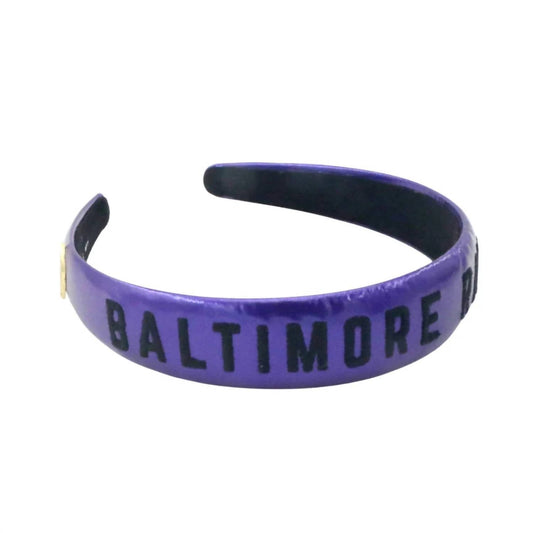 Brianna Cannon - Women's Baltimore Ravens Thin Embroidered Headband - accessories - hair - accessories - purple