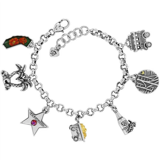 Brighton - Women's California State Charm Bracelet - bracelets - jewelry - silver