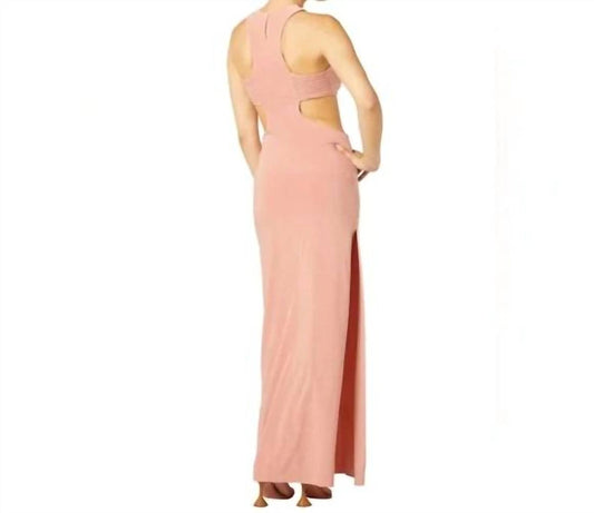Misa Los Angeles - Lyra Cut Out Jersey Knit Maxi Dress