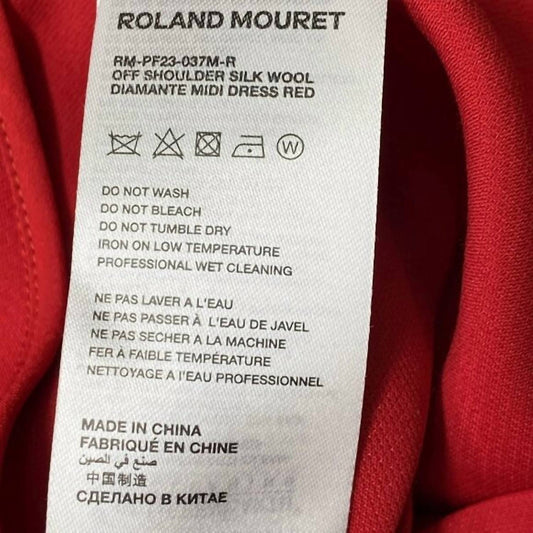 Roland Mouret - Women's Icy Diamante Off-shoulder Midi Dress