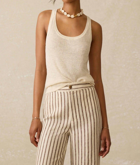 Faherty - Linen Rib Tank Top