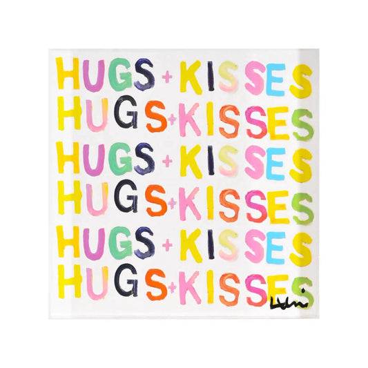 Kerri Rosenthal - Hugs + Kisses Block of Love 8x8