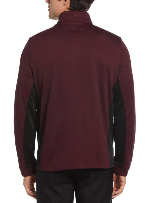 Pga Tour - Men's Micro Jacquard Quarter Zip Pullover Sweater