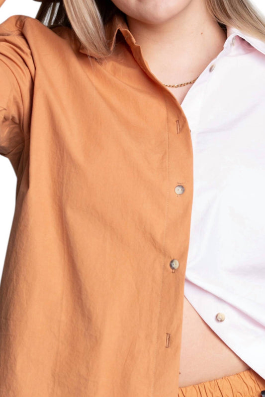 Donni. - Duo Pop Button Down Shirt