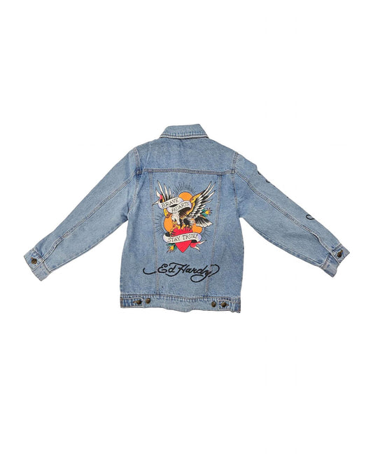 Ed Hardy - Women's Brave Eagle Denim Jacket