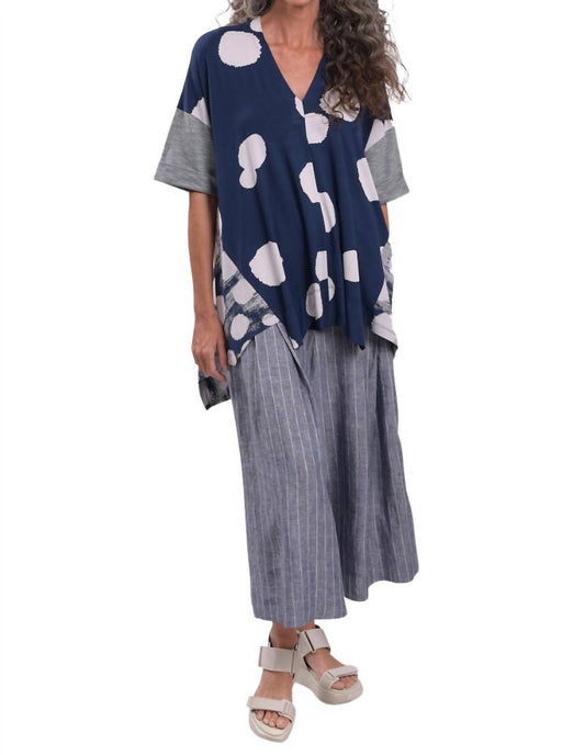 Alembika - Mixed Print Trapeze Top