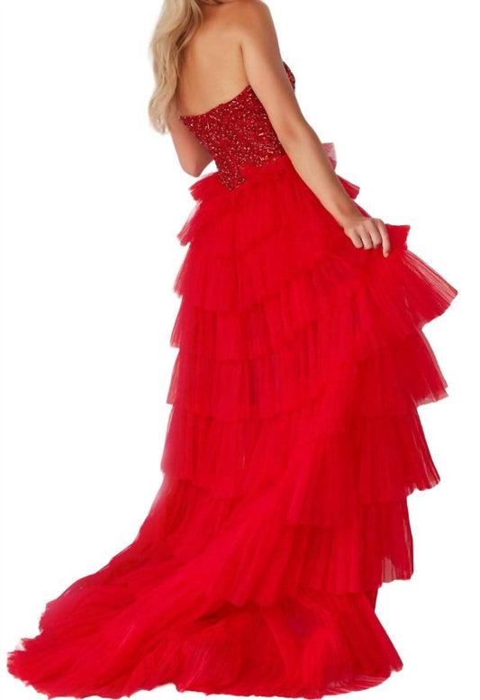 Jovani - Strapless Mermaid Prom Dress