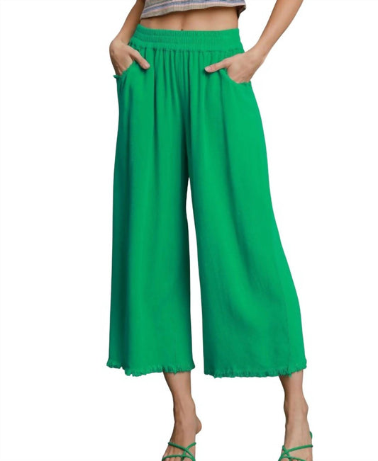 Umgee - Linen Blend Wide Leg Pants