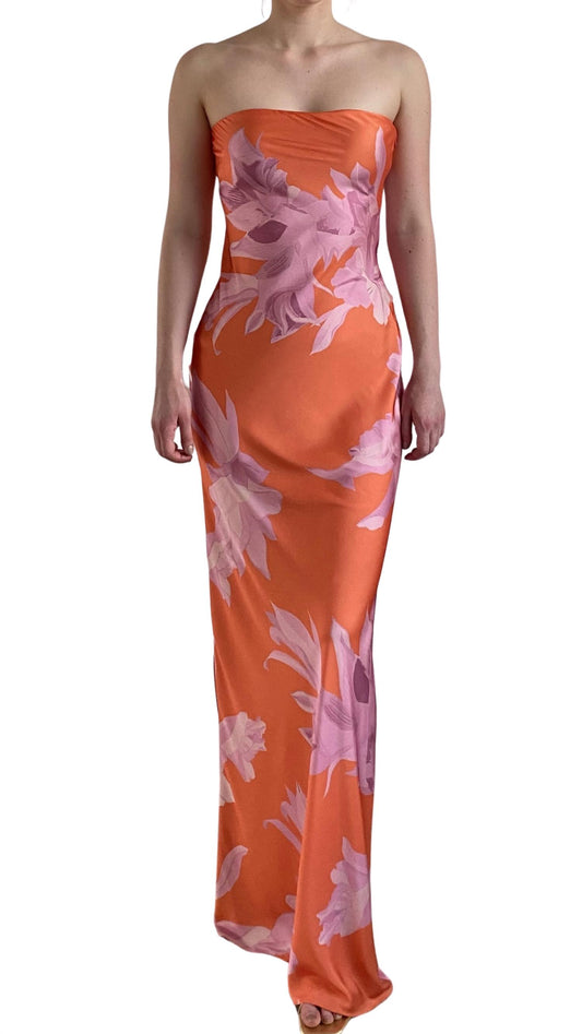 Rococo Sand - Women's Strapless Maxi Dress