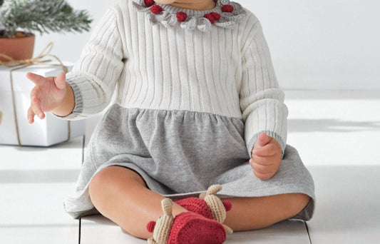 Elegant Baby - Baby Girls Rosa Holiday Knit Dress