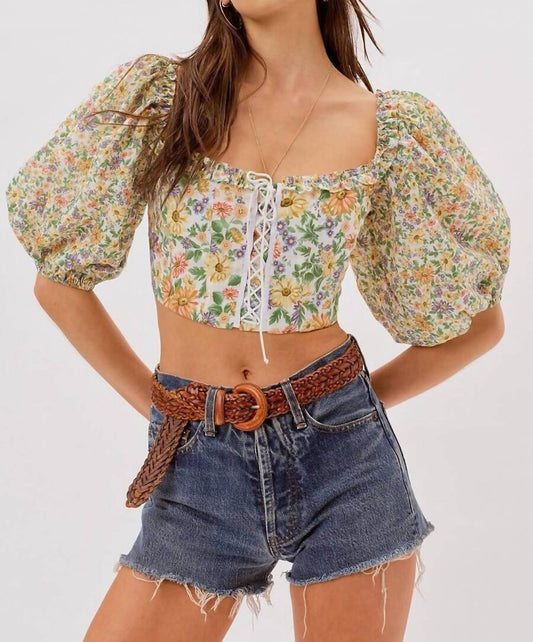 For Love & Lemons - Riley Puff Sleeves Top