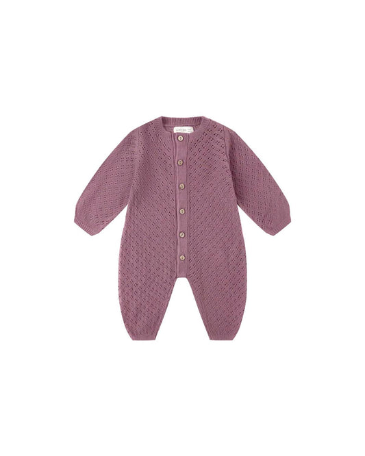 Quincy Mae - Kid's Organic Long Sleeve Bubble Romper