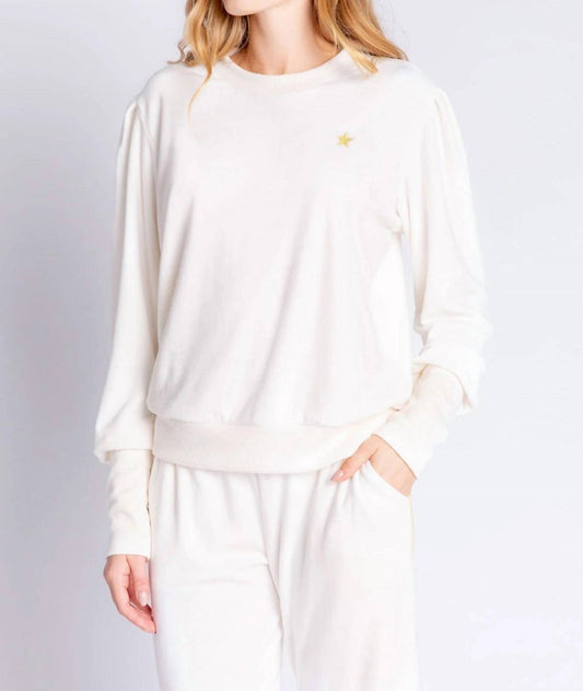 Pj Salvage - Velour Vanity Long Sleeve Lounge Top