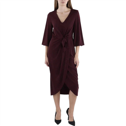 Ralph Lauren - Quarter Sleeve Wrap Midi Dress