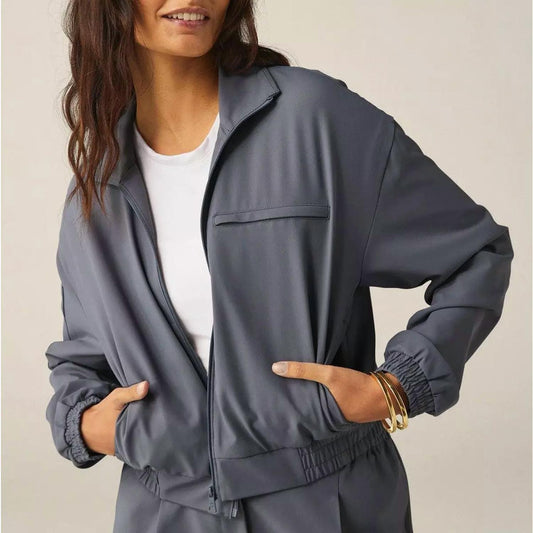 Beyond Yoga - Status Pocket Sleeve Cropped Jacket