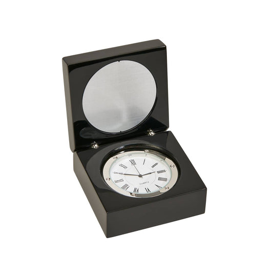 Creative Gifts International - Square Wood Box with Clock