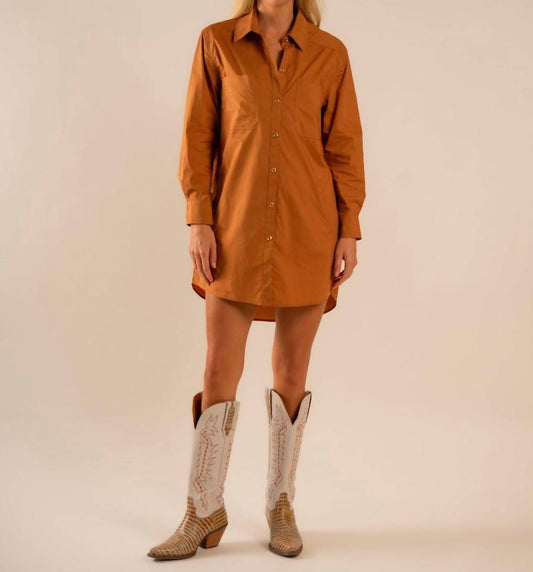 Care Tucker - Basic Preslie Poplin Shirt Mini Dress