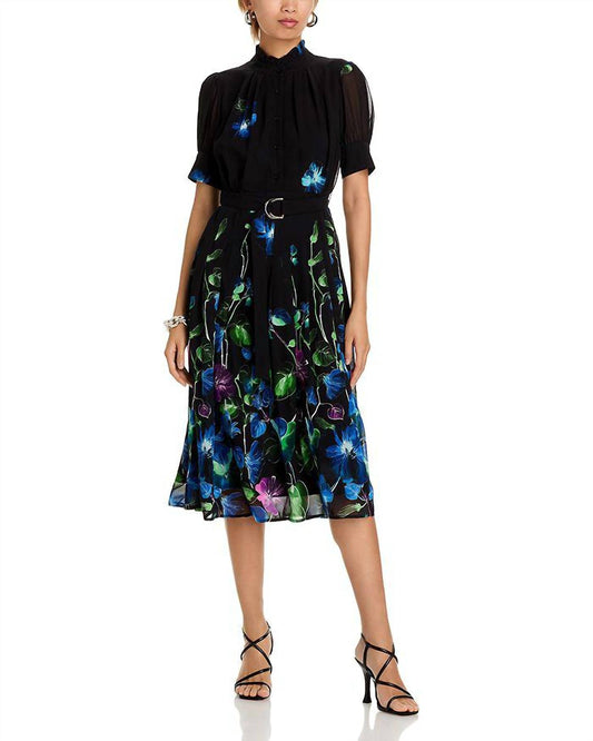 Gracia - Floral Belted Maxi Dress