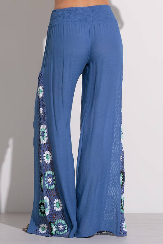 Elan - Palma Crochet Detail Pant