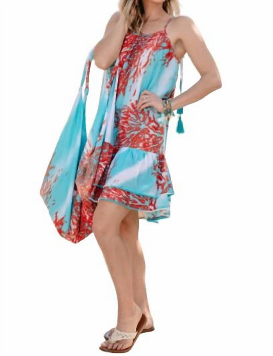 Modaposa - Women's Tonia Coral Shoulder Beach Bag