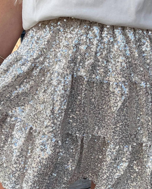 Entro - Sequin Mini Tiered Skirt