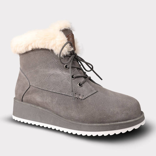 Lamo - Women's Lace-up Suede Demi Boots