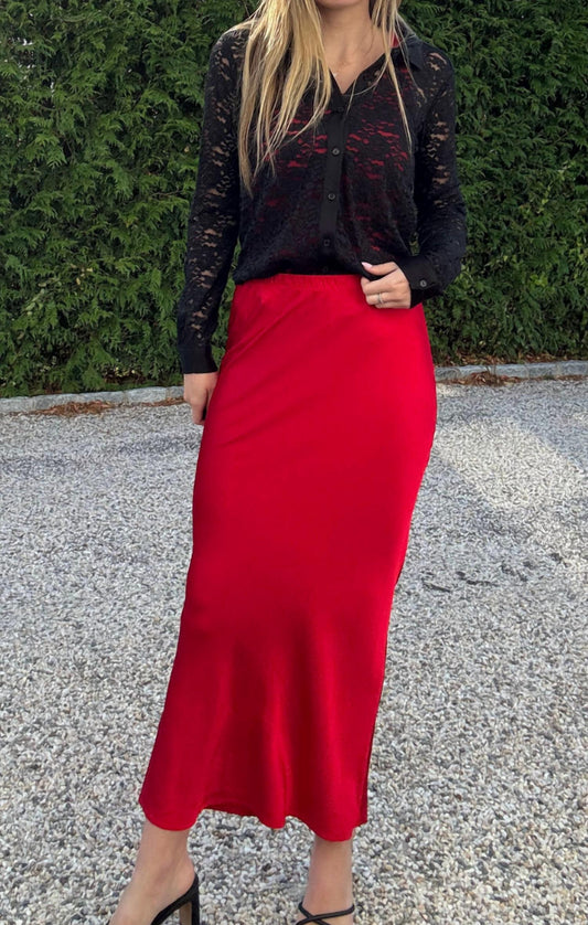 Bobi - Bree Midi Bias Cut Skirt