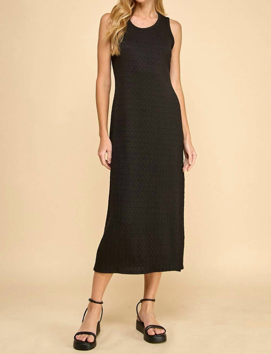 Les Amis - Solid Sleeveless Midi Dress