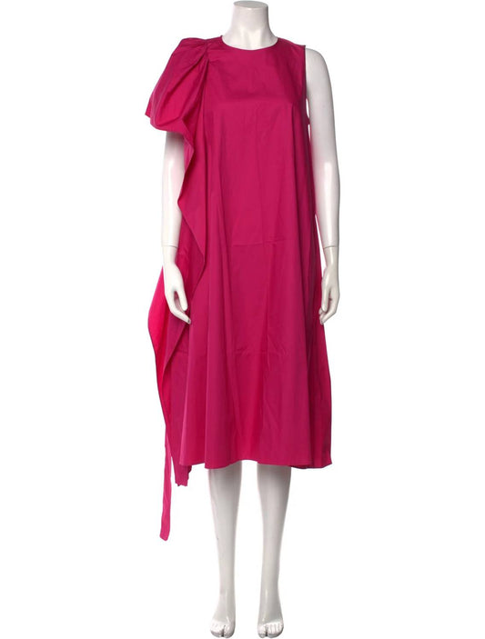 Psophia - Women's Crew Neck Midi Dress