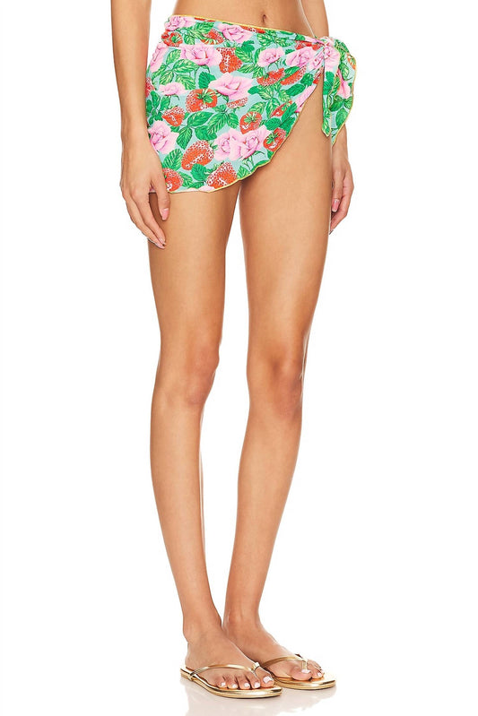 Luli Fama - Luxe Stitch Sarong Mini Skirt