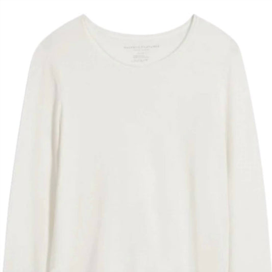 Majestic Filatures - Women's Cashmere Long Sleeve Round Neck T-shirt