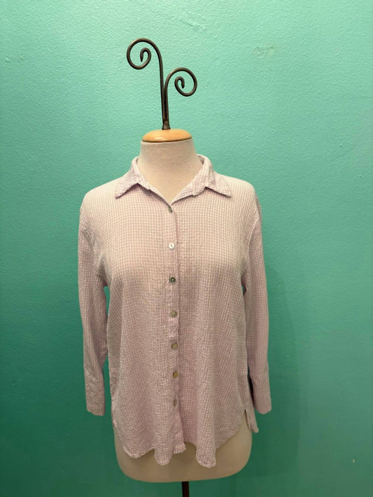 Cut Loose - Women's Easy Crop Shirt Crinkle Check