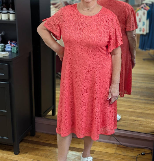 N Touch - Women's Missy And Plus Island Midi Dress