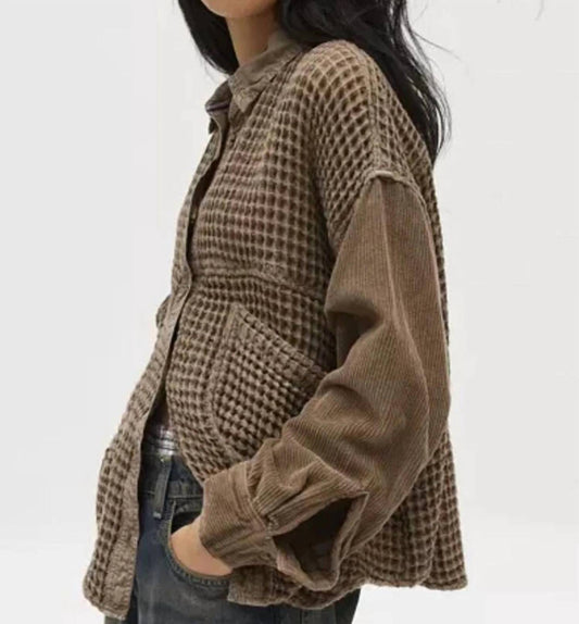 Easel - Zola Waffle Shirt Jacket