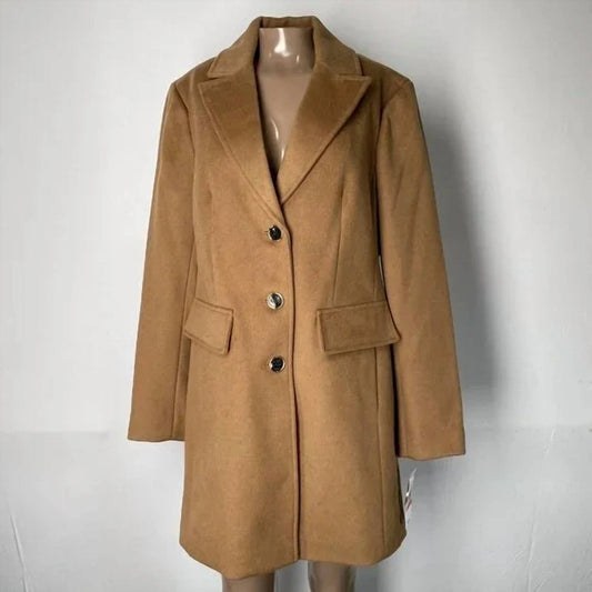 Michael Kors - Single-breasted Notch Lapel Coat