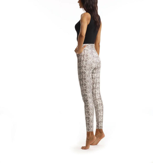 Commando - Faux Leather Animal Print Legging