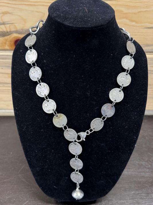 Art By Amy Labbe - Women's Buffalo Coin Necklace