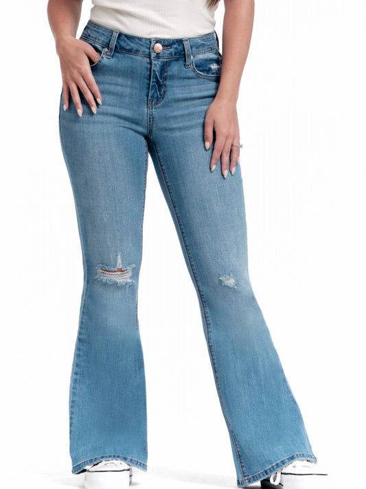 1822 Denim - Vintage Midrise Flare Jeans - Petite