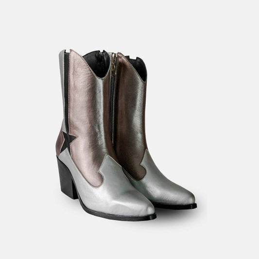 Women's Metallic Premium Leather Stella Boots