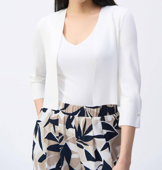 Joseph Ribkoff - Sweater Knit With Pearl Blazer