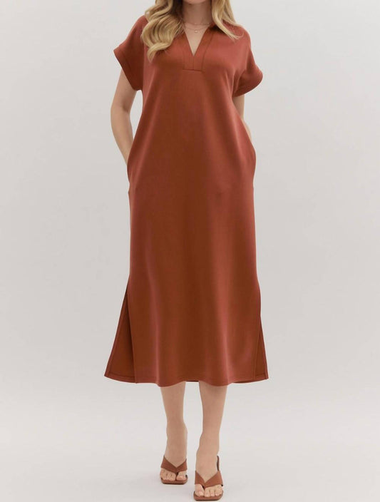 Entro - Autumn Stroll Midi Dress