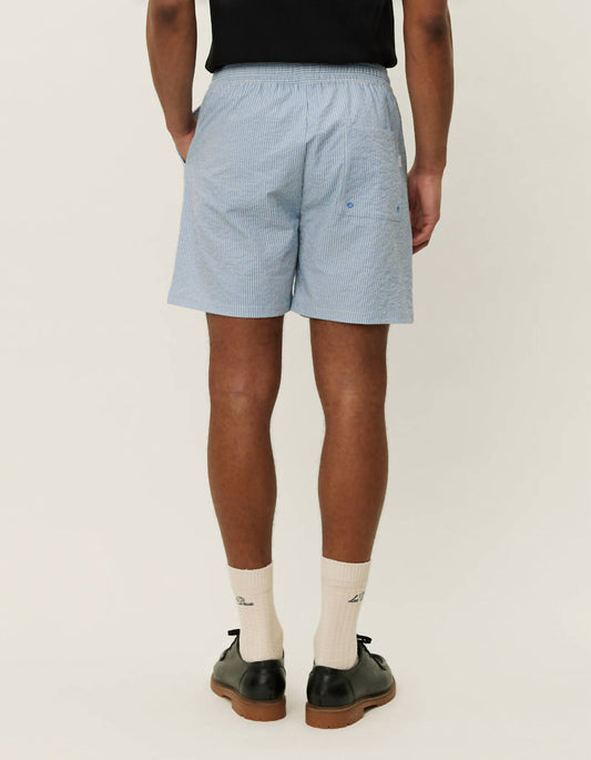 Les Deux - Stan Stripe Seersucker Swim Shorts