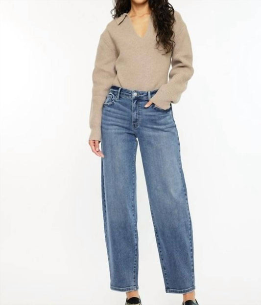 Kancan - Etta High Rise Barrel Jeans